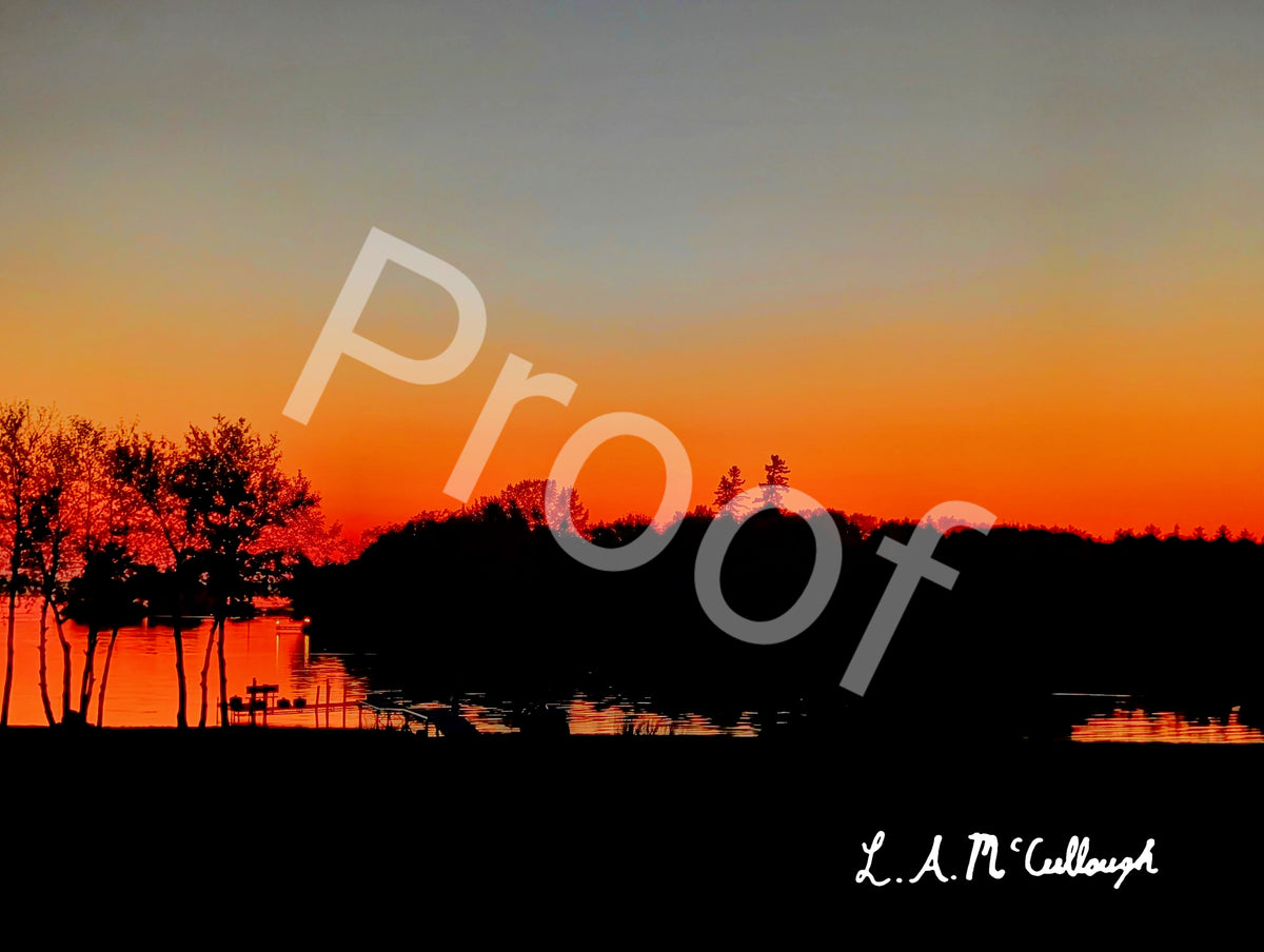Dusk and Stoney Lake