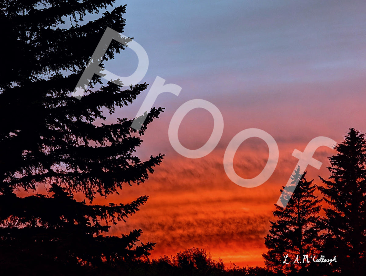 Orange and Blue Sunset Saskatoon